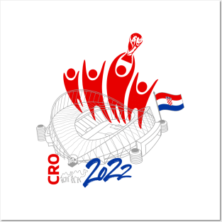 Croatia World Cup Soccer 2022 Posters and Art